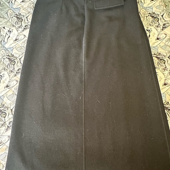 Armani Collezioni Classic Black Wool Midi Skirt - Picture 9 of 9